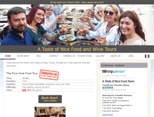 Tablet Screenshot of foodtoursofnice.com